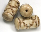 Beads Unisex Faux Ivory Polymer Clay Large Textured Dreads