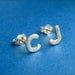 Custom Initial Letter Stud Earrings, Personalized Earrings, Featured on Bobbies Buzz on the Today Show