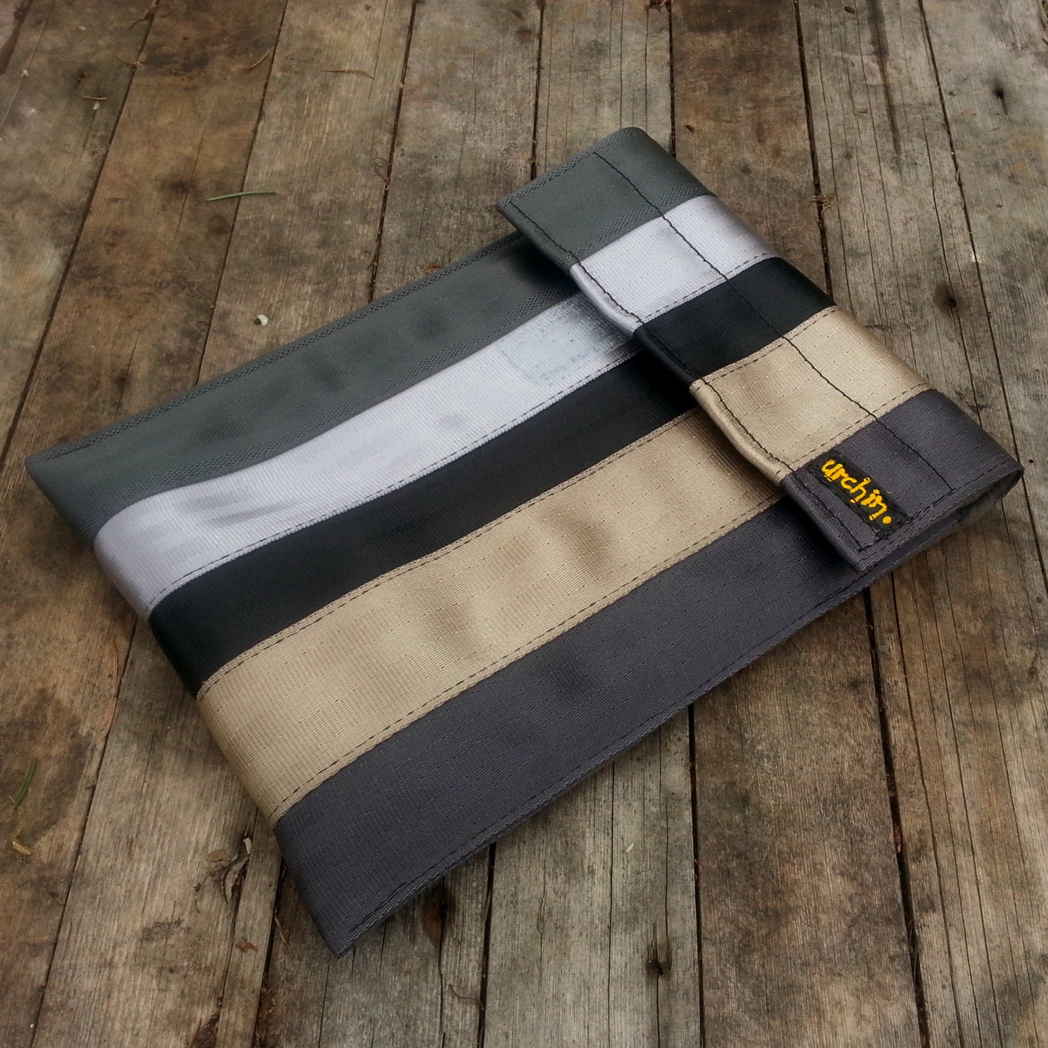 Samsung 10.1 sleeve made with reclaimed seat belts