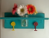 Wild Funky Fun Spring Mason Jar kids Shelf  Rich Colors