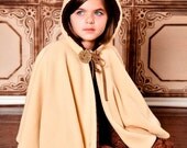On Sale 2.50 Off Whimsy Couture Sewing Pattern Tutorial PDF ebook -- Vintage Cape -- w.collar options for hood and ruffle 18m - 10 girls In