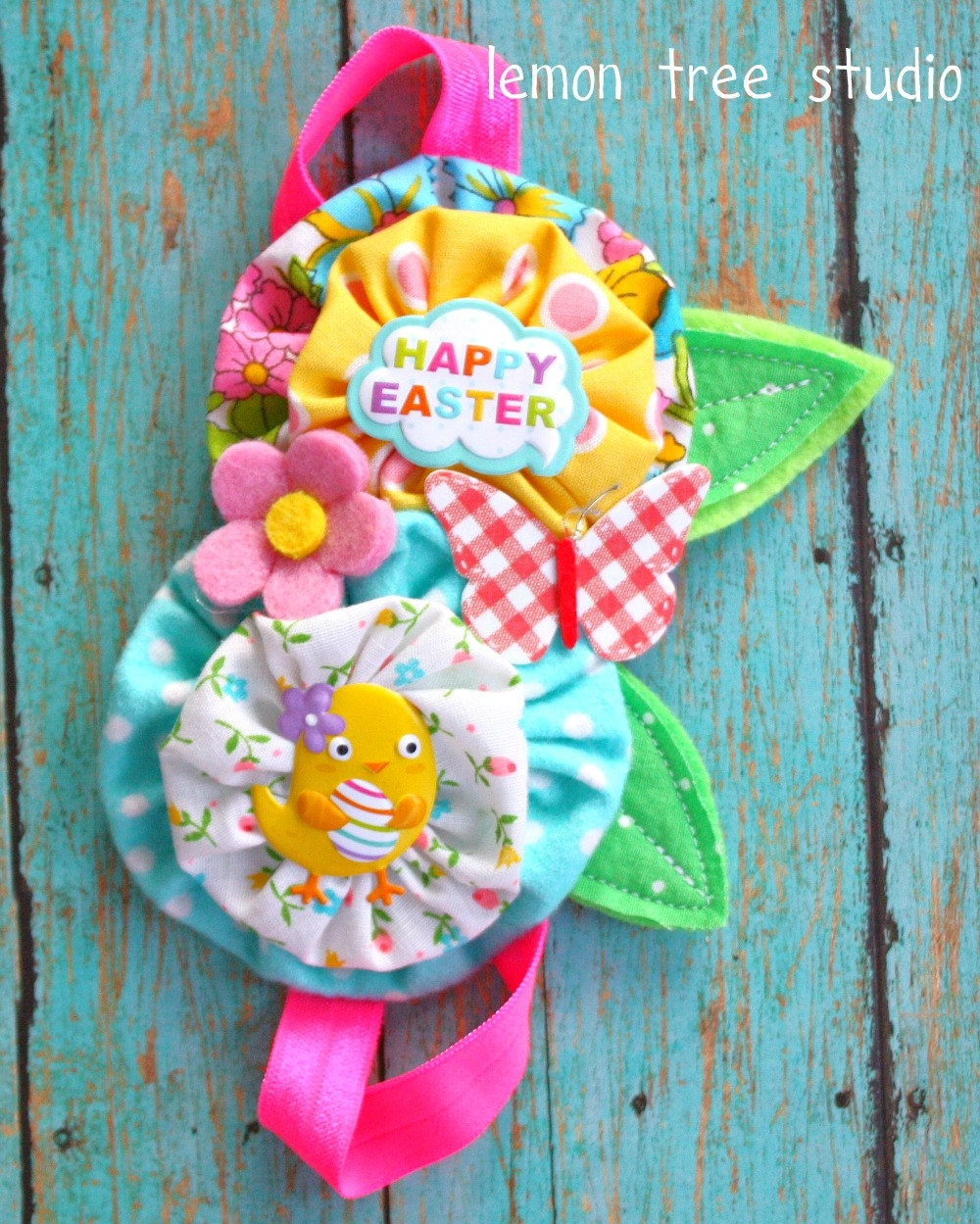 Happy Easter Chickadee Headband -- Fanciful & Fabulous Collection