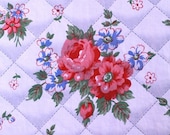 vintage 40s fabric - 2.25 yards cotton floral fabric - sweetest roses