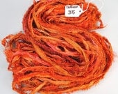 CUSTOM FOR RACHEL  Sari Ribbon color is Saffron - designtalentedone