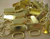 Key Fob Hardware BRASS OvalTop sets NEW  100SETS