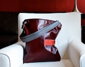 Leather Laptop Bag - The Luella in Oxblood Red