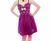 Neon Hearts and Tulle dress S M L XL XXL