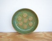 Soap Dish Stoneware Ceramic in Spring Green Glaze
