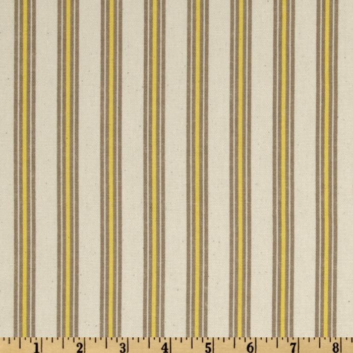 Bridesmaid Clutch / SALE and FREE SHIPPING / Fold Over Envelope Clutch / Premier Prints -Trey Stripe in Sunny (Yellow, Taupe  & Natural)