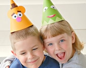 The Vintage Muppet Collection - Custom Party Hats SET of SIX from Mary Had a Little Party