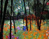ON SALE Landscape, Abstract Art, Modern Art,  Art Print, Home Wall Decor, Archival Fine Art Print, Trees, Home Decor, Gift, Giclee,