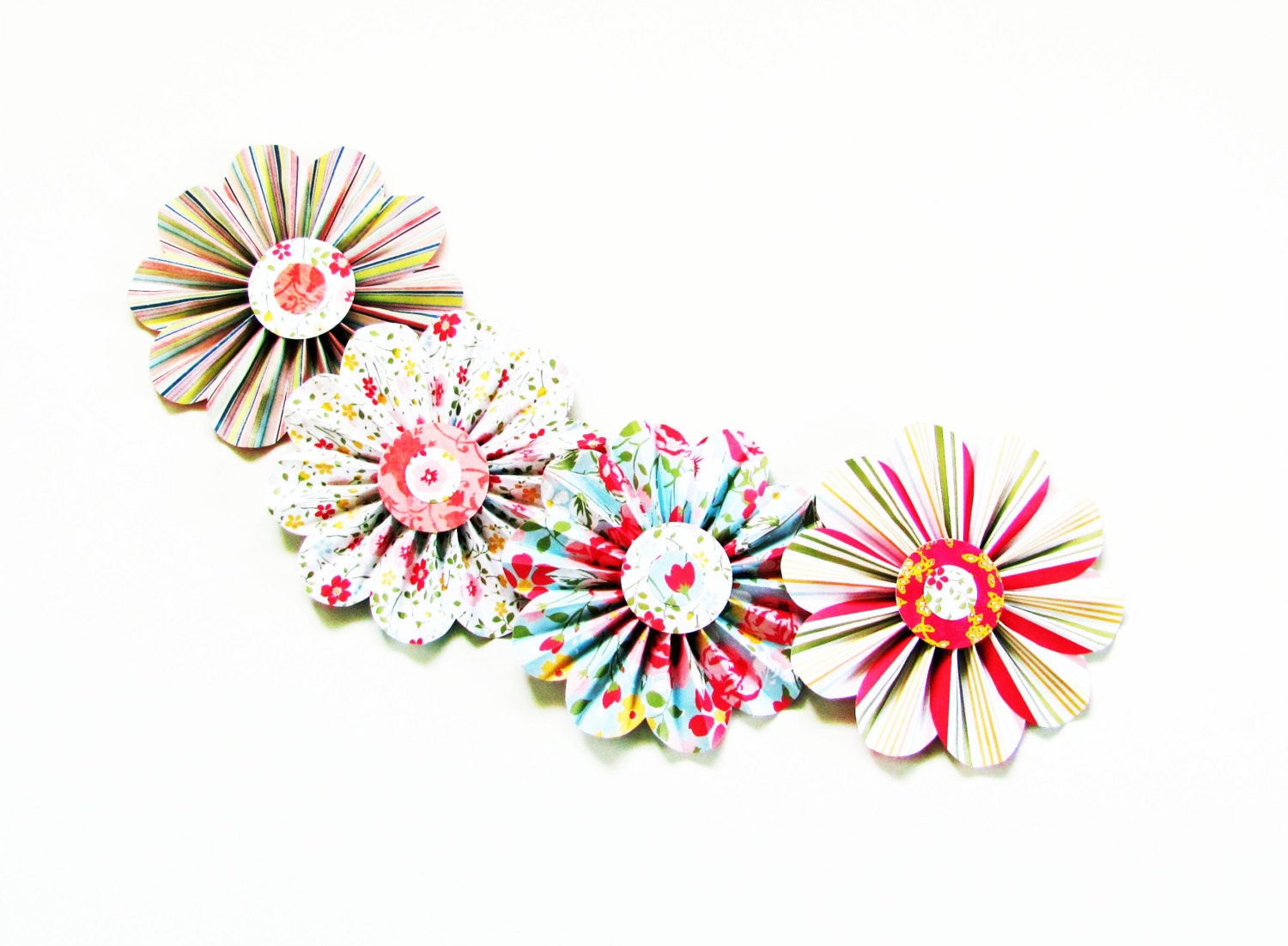 paper flower garland home and living wall decor by SheShell