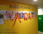 Masterpieces Wall Decal for Children's Art Wall Large Size