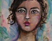 Valentina - Original Small Mixed Media Painting