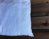 Dress Shirt Pillow - light purple stripe