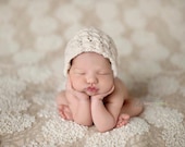 Newborn Wool Bonnet, Photography Prop