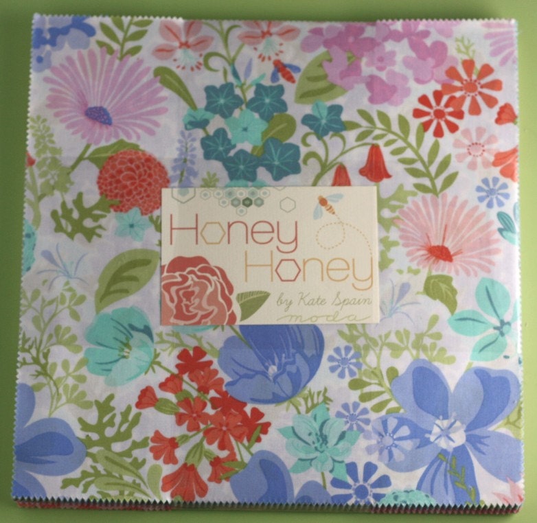 10 inch squares Layer Cake - HONEY HONEY  Moda Fabric by Kate Spain