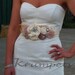 Romantic Bridal Sash- Dusty Pink Blush Bridal Sash, Vintage Wedding Dress Sash Pink Ivory Wedding Dress Sash Rhinestone Sash Bridesmaids