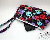 Starry Skulls Wristlet Ready to Ship