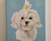 ORIGINAL CUSTOM PAINTING of Your Pet on 8x10" Canvas