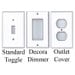 White and Gray Chevron Riley Chevron MEDIUM Double Light Switch Cover Modern Home Decor Grey Switchplate