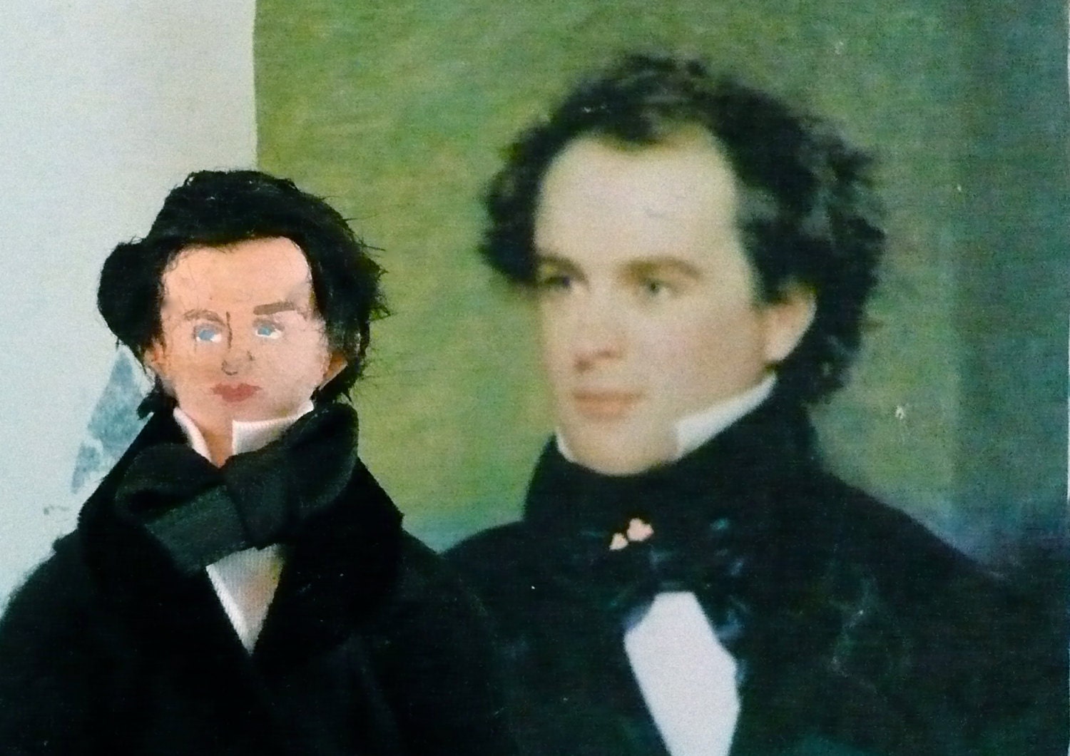 Author Nathaniel Hawthorne Doll Miniature Art Collectible