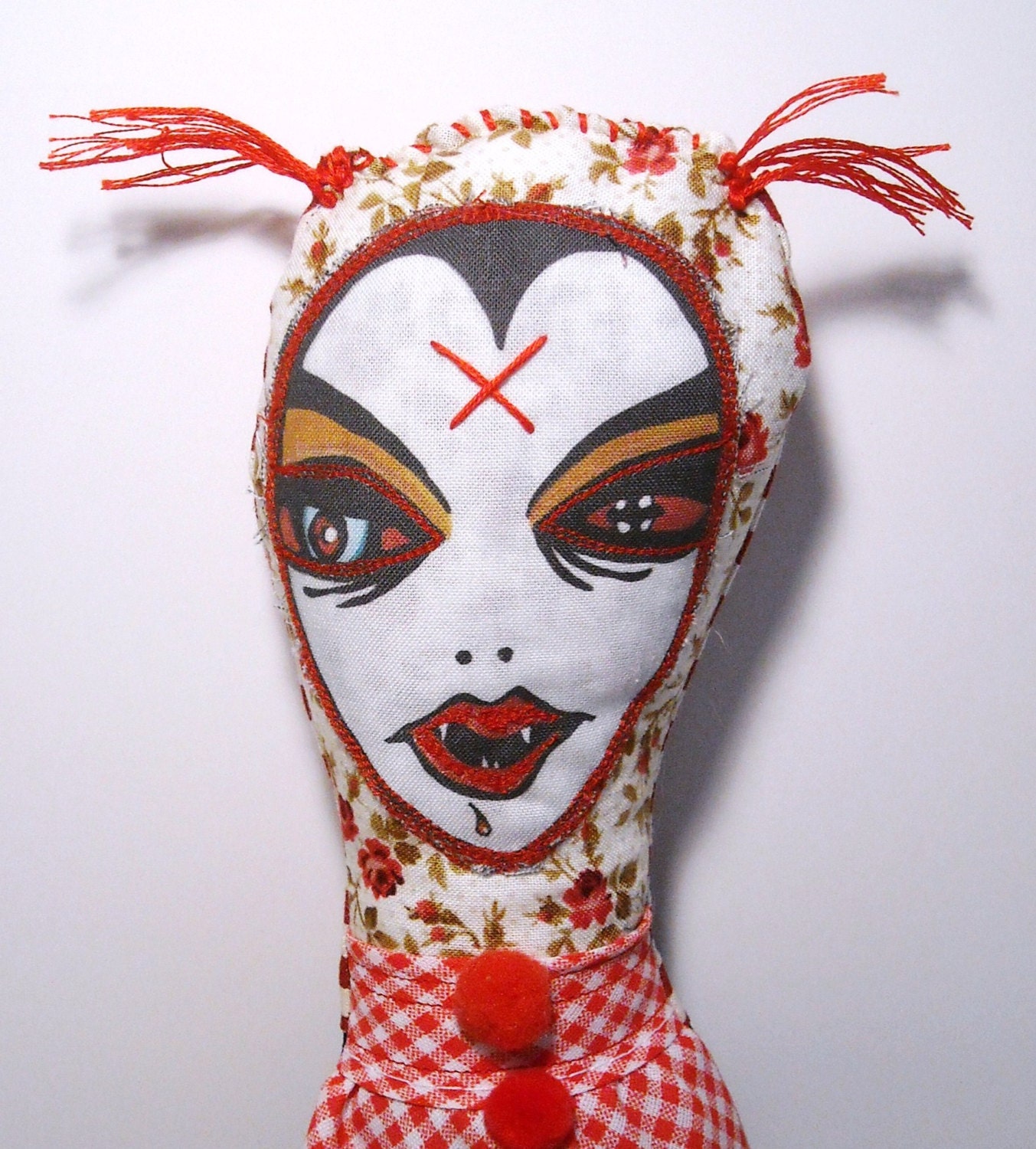 Handmade Plush Monster (Vampire Rag Doll)