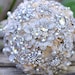 Deposit on a rhinestone jewel brooch bridal bouquet -- made to order wedding bouquet