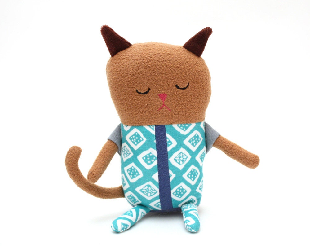 Neddy Mini Kitty Cat in Pajamas Cotton Monster