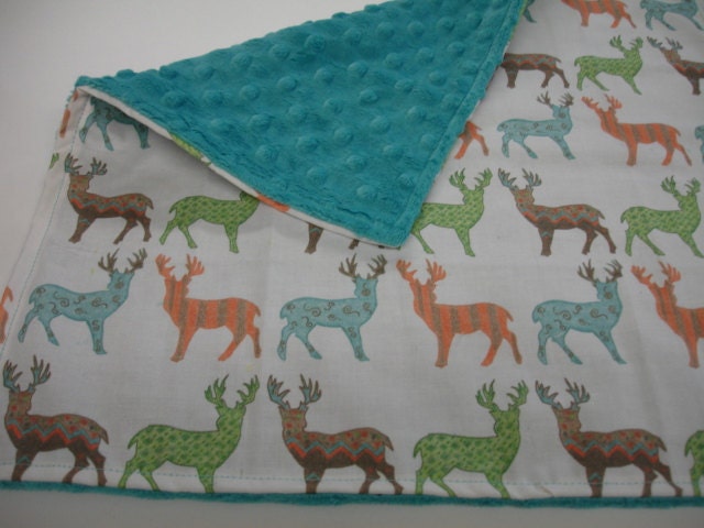Meadow Deer Baby Burp Cloth