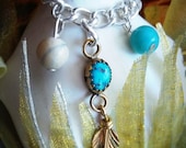 BJD Necklace - Turquoise Moons - A Magical Adornment
