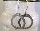 Urban Primitive Forged Sterling PetiteTeardrop Hoops