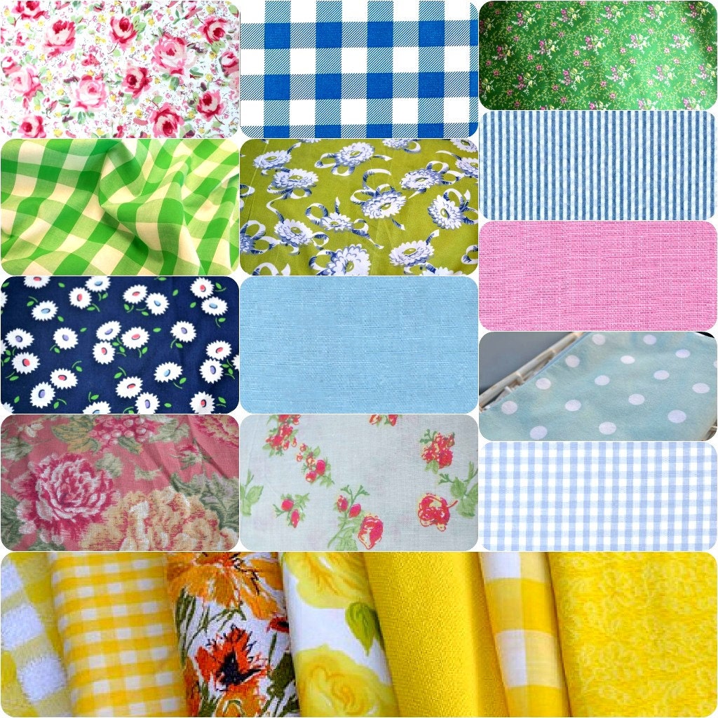 Wedding Cloth Napkins made from Vintage Fabrics, Shabby Chic, Cottage Chic
