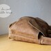 Waxed Canvas Messenger Bag // The Day Pack in Saddle Brown