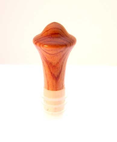 Handmade Wood Silicone Bottle Stopper Wine Bottle Stopper Tulipwood