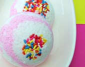 Bath Bomb - Butter Cream Bath Bomb - Bath Fizzies - Bath Fizzy - Pink - Birthday Treat - Cake Frosting - NEW
