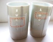 sweet love - two translucent porcelain cups