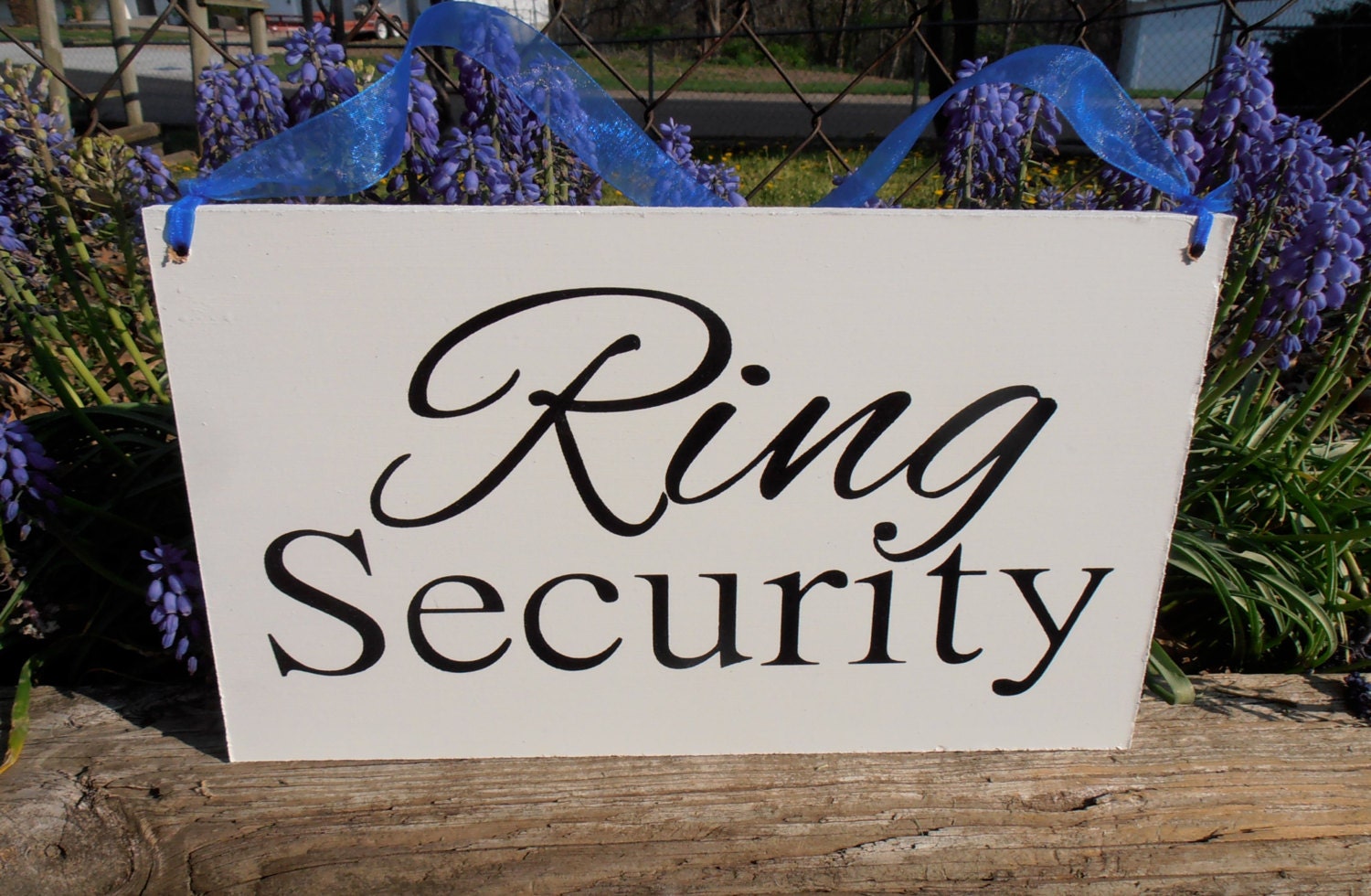 Ring Security Wood Sign Decoration Ring bearer sign wedding sign