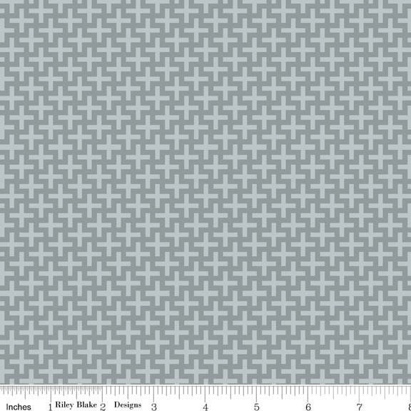 Life in the Jungle Gray Tic Tac - 1/2 Yard