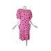 Vintage 80s UNGARO Avant Garde Pink Purple Black Polka Dot Shirt Skirt Dress