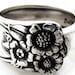 Spoon Ring Size 8 April Sunflower Pattern
