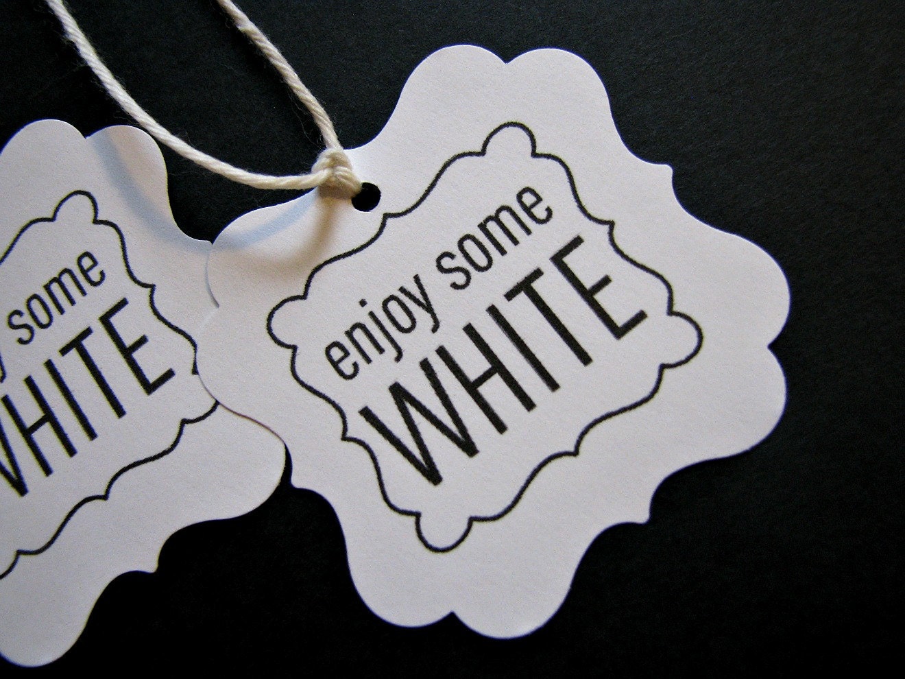 Wine Gift Tags - enjoy some WHITE