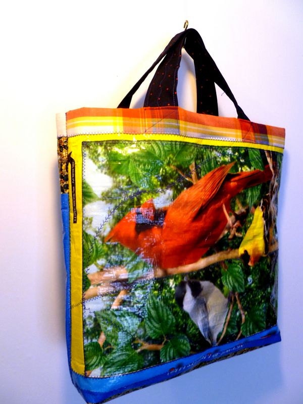 Short Handled Bird Seed Bag Tote