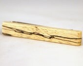 Tie Clip: Sudanese Spalted Tamarind - tie slip (TB-328)