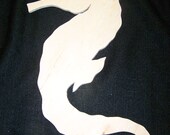 Seahorse Wood Cut-Out Ready to Paint, Mosaic or Decopage