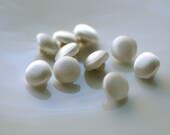 Ivory Satin Bridal Buttons size 16  3/8"