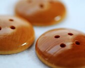 Giant Wooden Button Plain Jane Domed 4 hole