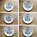Set of 6 folklore and fun plates made to order