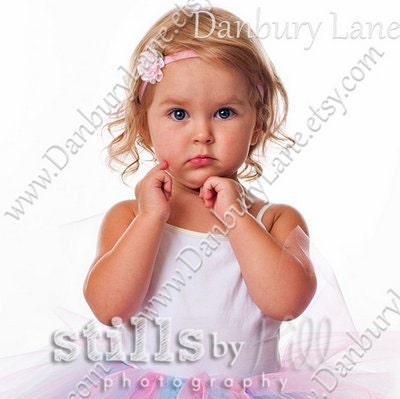 Baby flower headband only in pink, Newborn to toddler girls size, hair accessories and photographer props -SWEET ROSEBUD