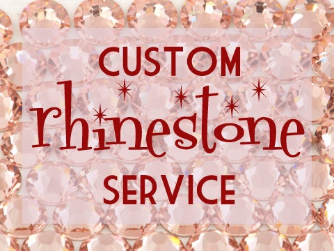 Custom RHINESTONE Setting Service - western shirt dress jacket rodeo queen rockmount swarovski bling crystal